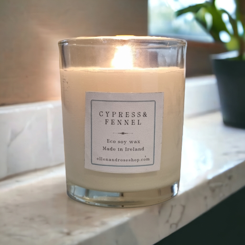 Cypress & Fennel Luxury, Scented Candle.