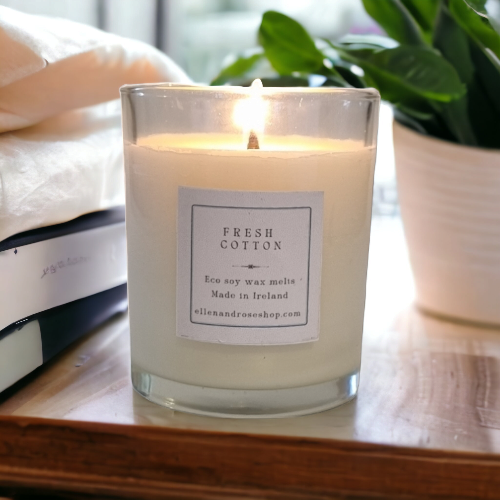 Fresh Cotton, Luxury Scented Candle.