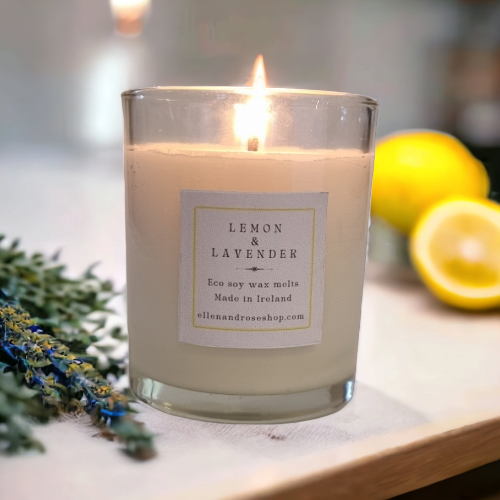 Lemon and Lavender, Luxury Scented Candle.