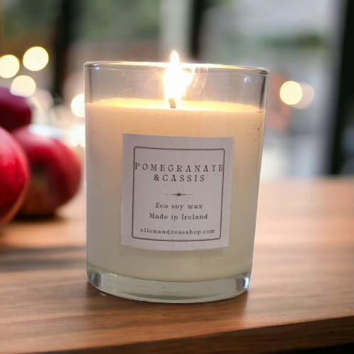 Pomegranate and Cassis, Luxury Scented Candle.